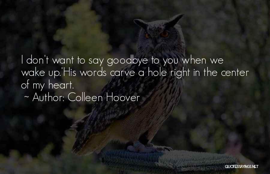 Hole In Heart Quotes By Colleen Hoover