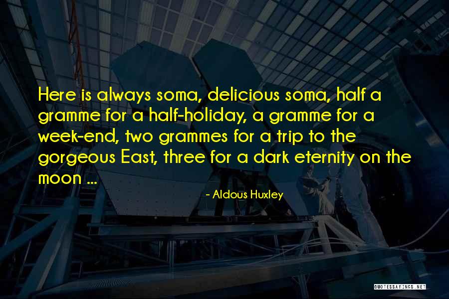 Holiday Here I Come Quotes By Aldous Huxley