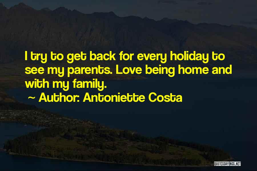 Holiday Love Quotes By Antoniette Costa