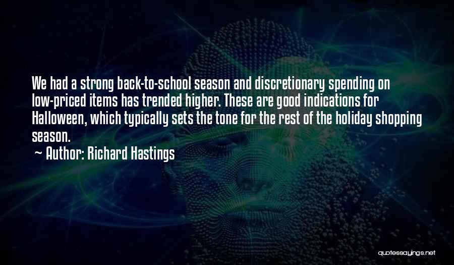 Holiday Spending Quotes By Richard Hastings