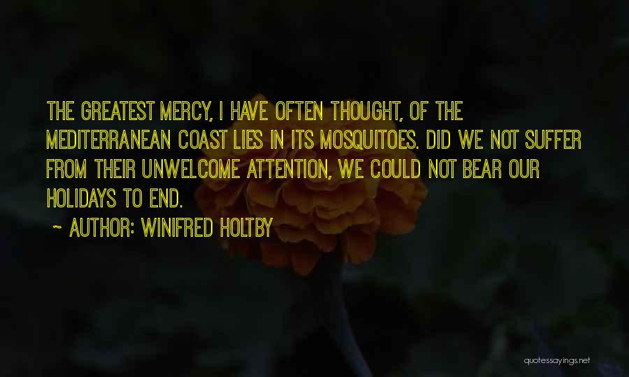 Holiday Travel Quotes By Winifred Holtby