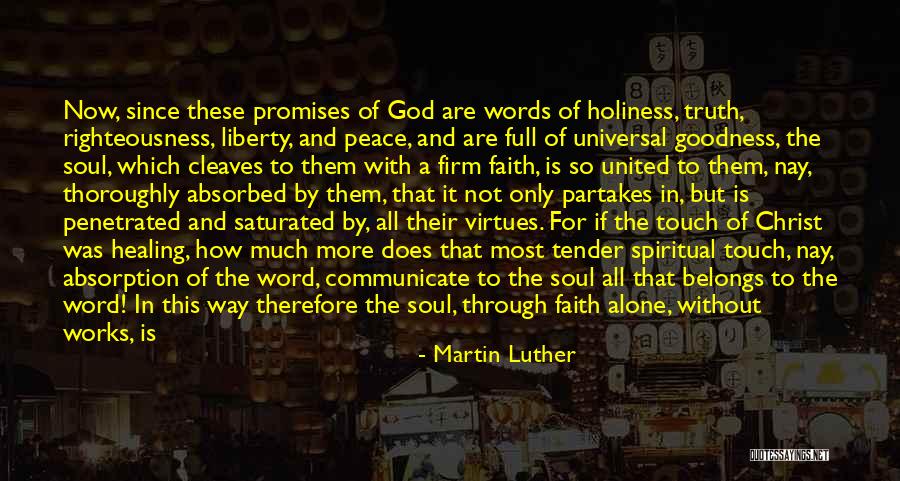 Holiness And Righteousness Quotes By Martin Luther