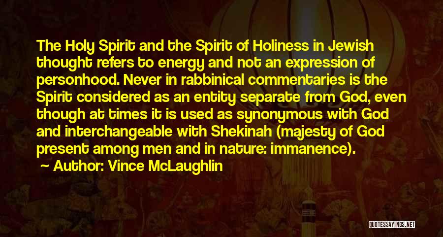 Holiness Of God Quotes By Vince McLaughlin