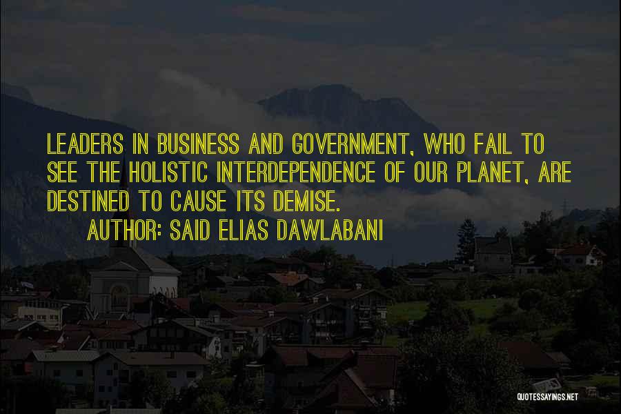 Holistic Business Quotes By Said Elias Dawlabani