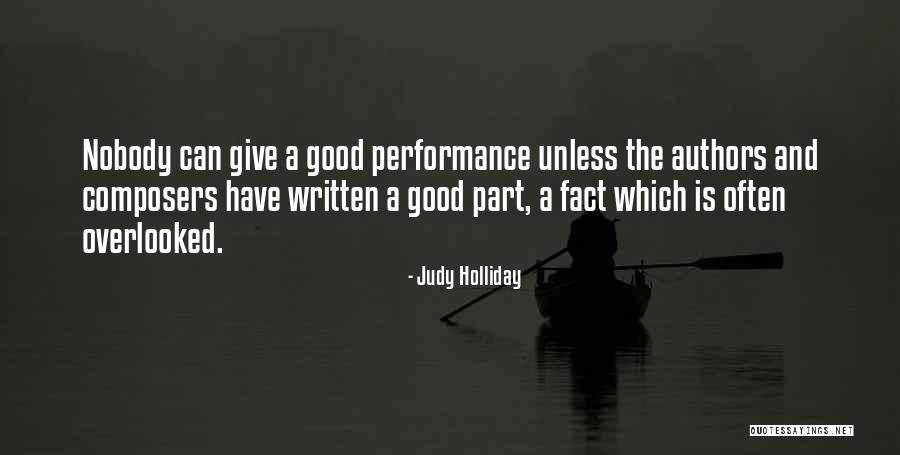 Holliday Quotes By Judy Holliday