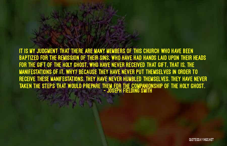 Hollom Quotes By Joseph Fielding Smith Hollom Quotes By Joseph Fielding Smith