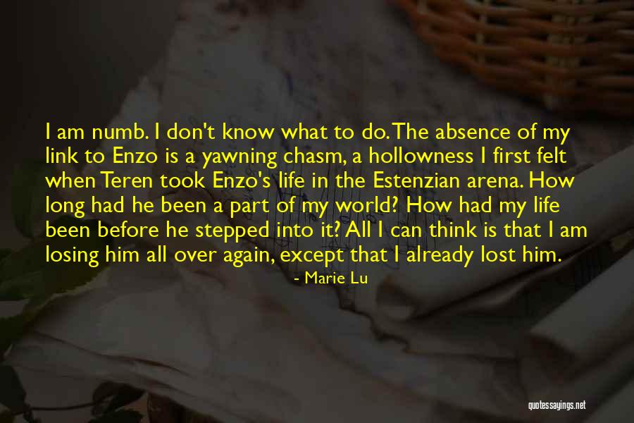 Hollowness Of Life Quotes By Marie Lu Hollowness Of Life Quotes By Marie Lu