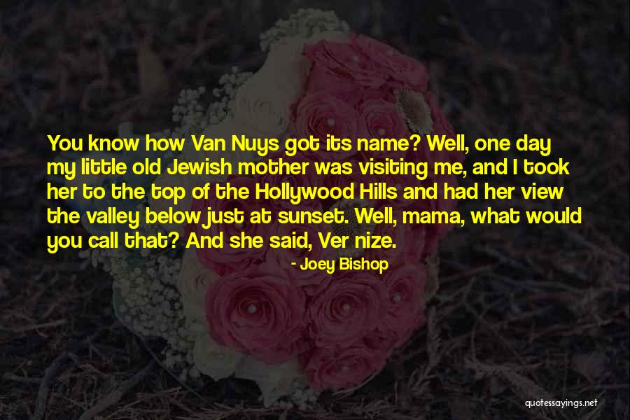 Hollywood Hills Quotes By Joey Bishop