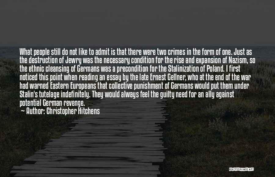 Holocaust Genocide Quotes By Christopher Hitchens
