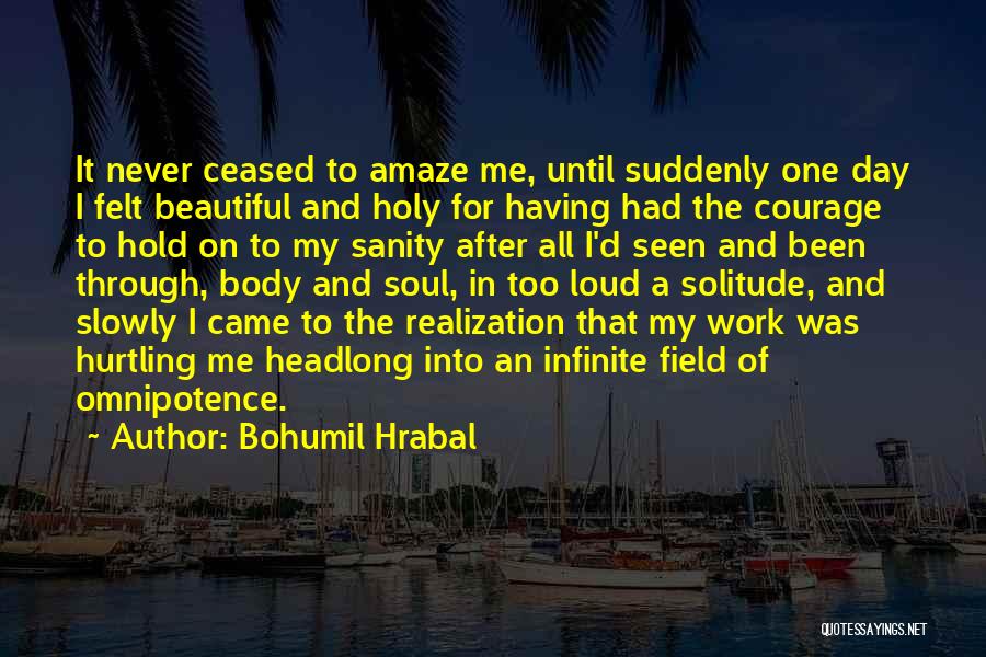 Holy Day Quotes By Bohumil Hrabal