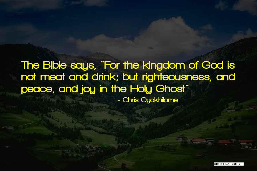 Holy Drink Quotes By Chris Oyakhilome Holy Drink Quotes By Chris Oyakhilome