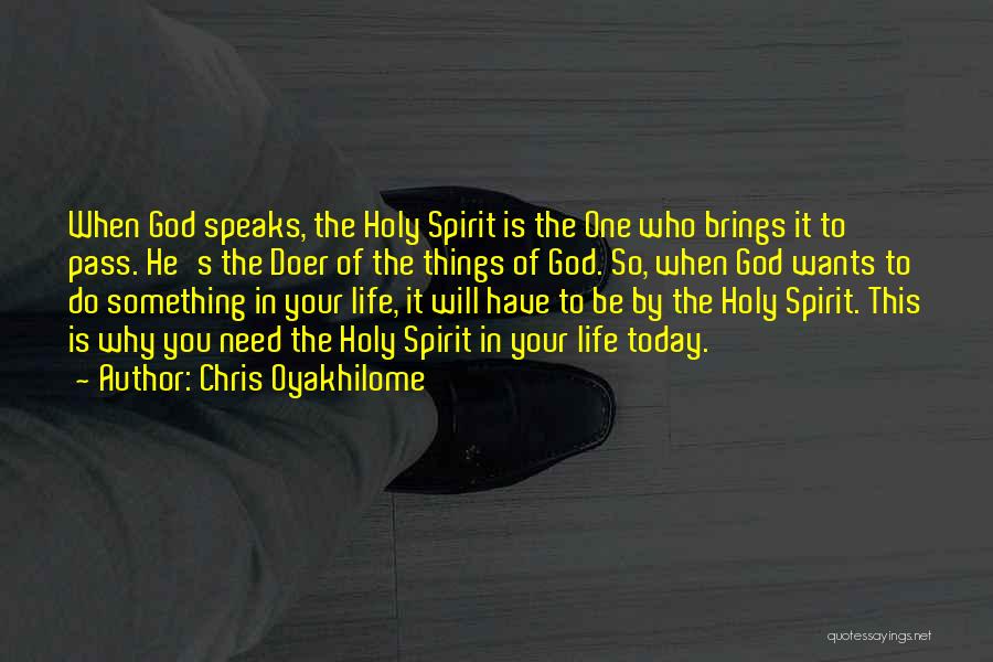 Holy God Quotes By Chris Oyakhilome