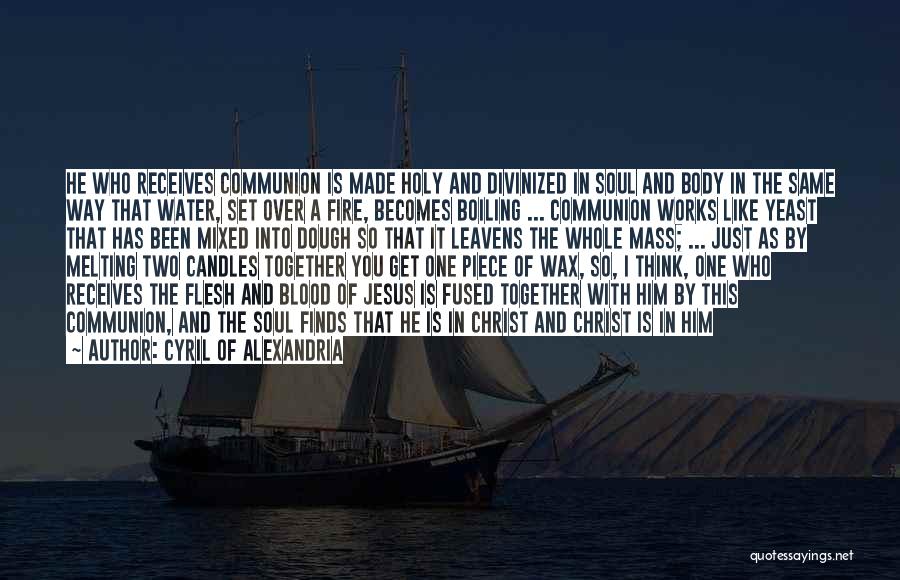 Holy Mass Quotes By Cyril Of Alexandria