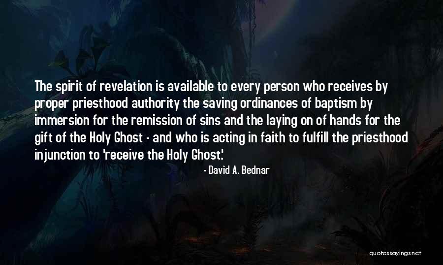 Holy Person Quotes By David A. Bednar Holy Person Quotes By David A. Bednar