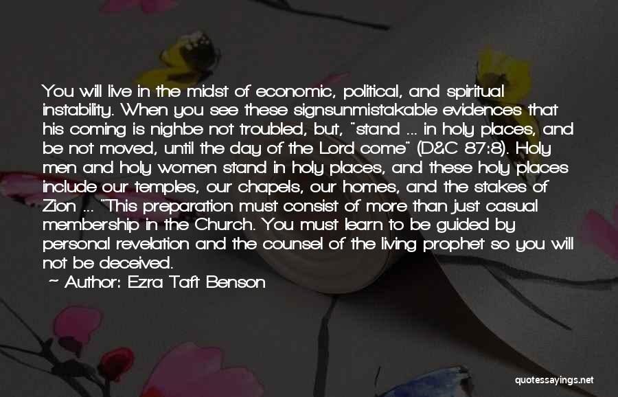 Holy Prophet P.b.u.h Quotes By Ezra Taft Benson