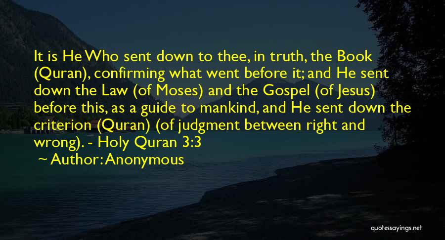 Holy Quran Quotes By Anonymous