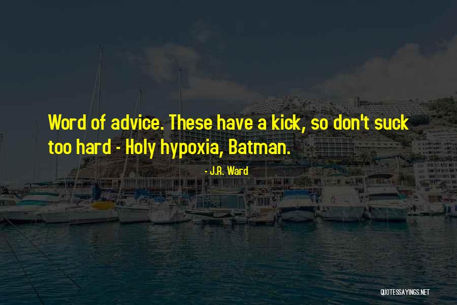 Holy Something Batman Quotes By J.R. Ward