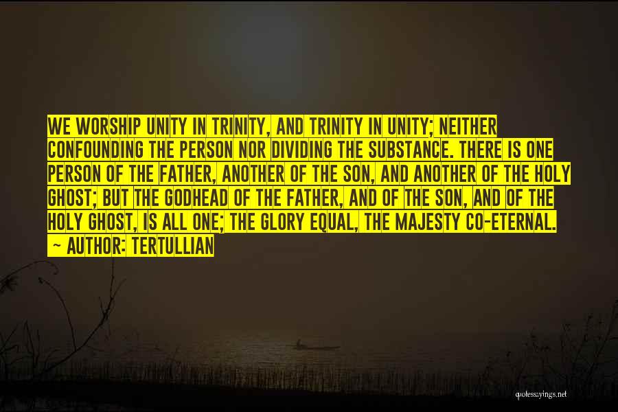 Holy Trinity Quotes By Tertullian