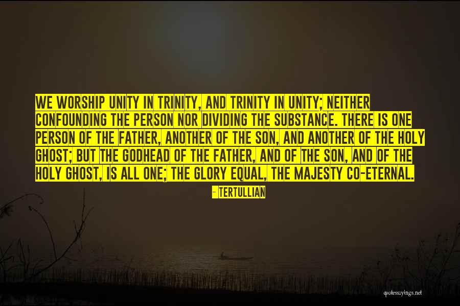 Holy Trinity Quotes By Tertullian