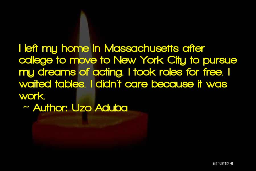 Home After Work Quotes By Uzo Aduba