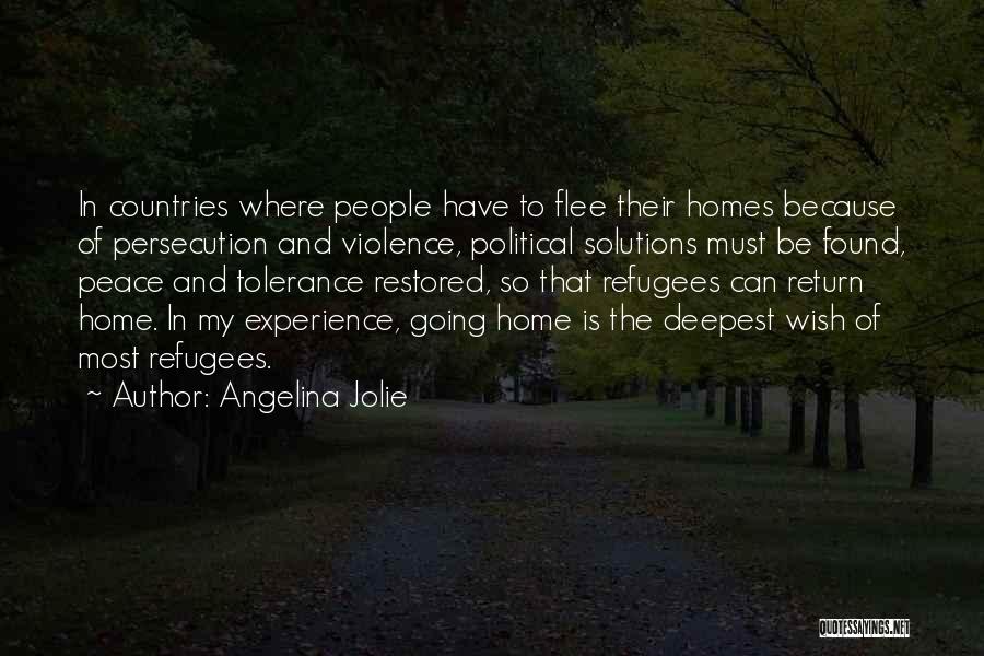 Home And Peace Quotes By Angelina Jolie