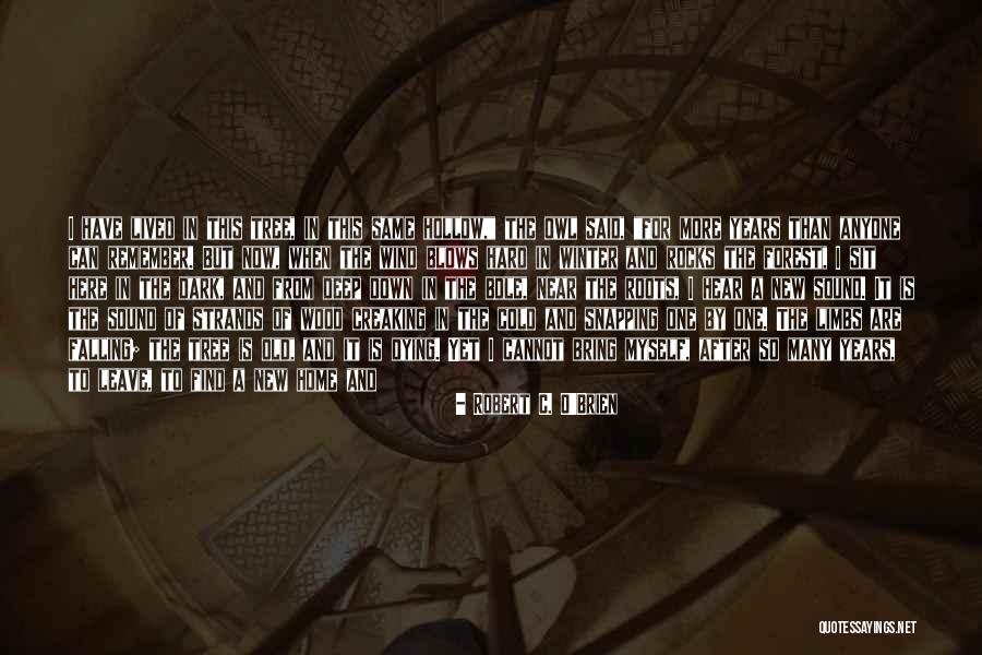 Home And Roots Quotes By Robert C. O'Brien Home And Roots Quotes By Robert C. O'Brien