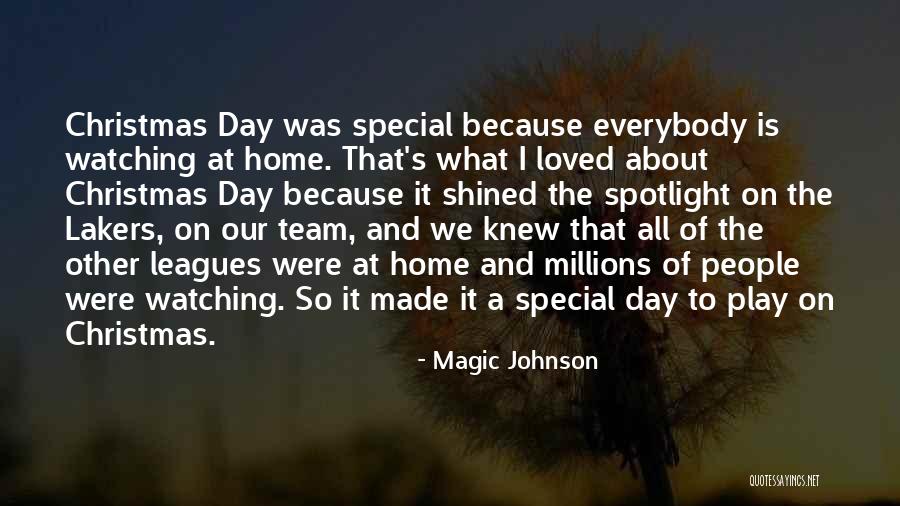 Home At Christmas Quotes By Magic Johnson Home At Christmas Quotes By Magic Johnson