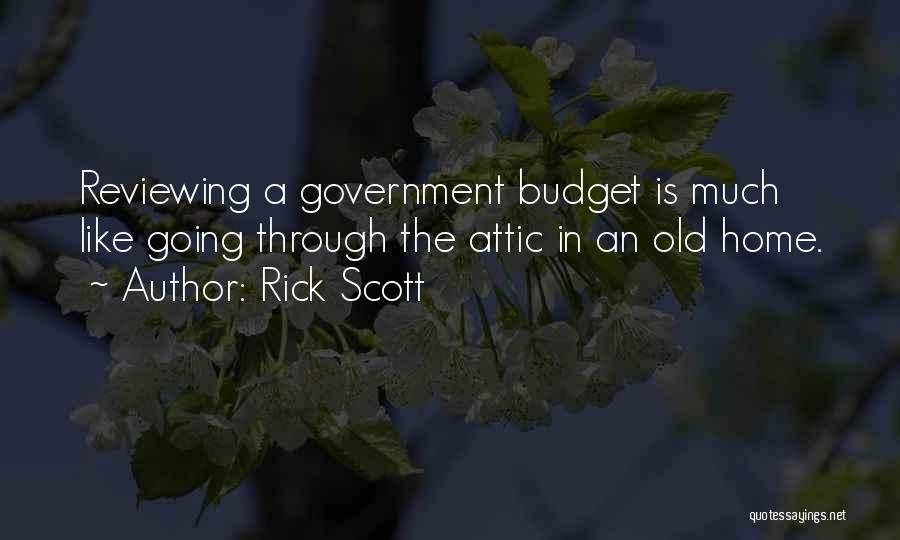 Home Budget Quotes By Rick Scott
