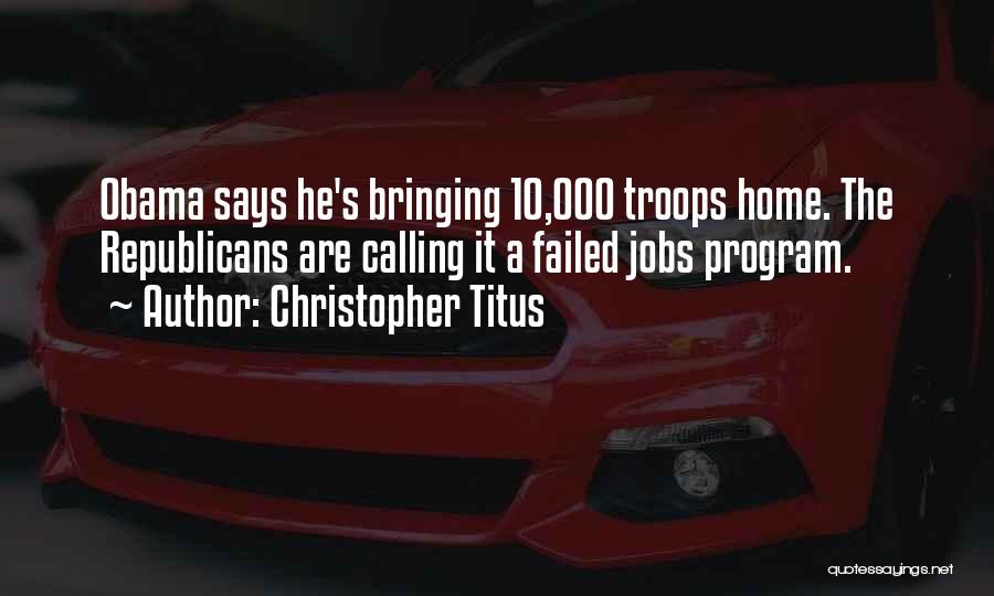 Home Calling Quotes By Christopher Titus