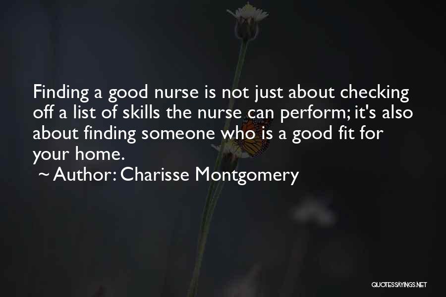 Home Care Nurse Quotes By Charisse Montgomery