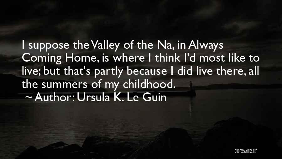 Home Coming Quotes By Ursula K. Le Guin