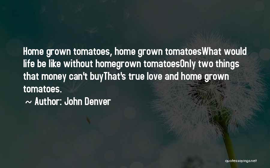 Home Grown Tomatoes Quotes By John Denver