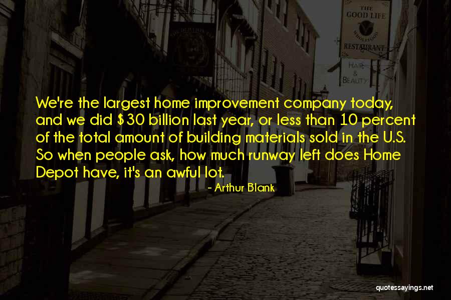 Home Improvement Quotes By Arthur Blank