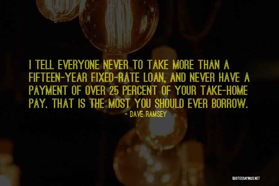 Home Loan Quotes By Dave Ramsey