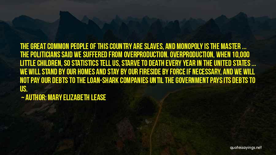 Home Loan Quotes By Mary Elizabeth Lease