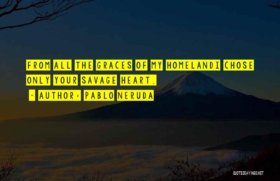 Homeland Love Quotes By Pablo Neruda