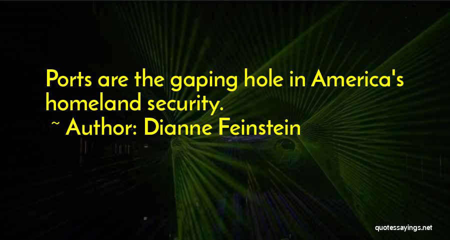 Homeland Security Quotes By Dianne Feinstein