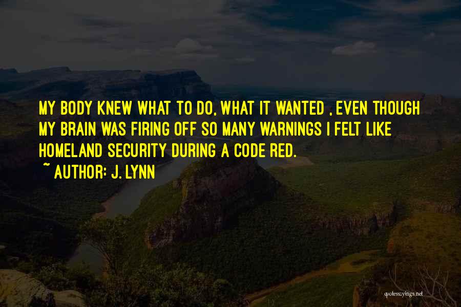 Homeland Security Quotes By J. Lynn