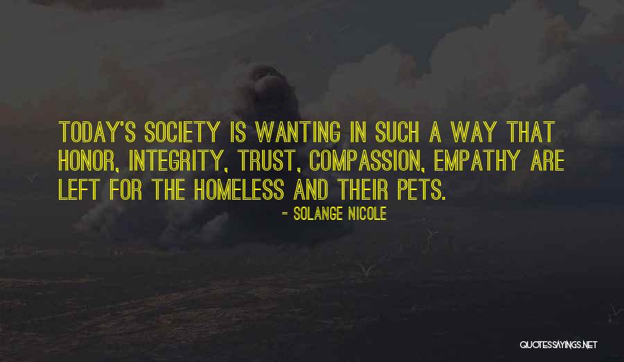 Homeless Pets Quotes By Solange Nicole Homeless Pets Quotes By Solange Nicole