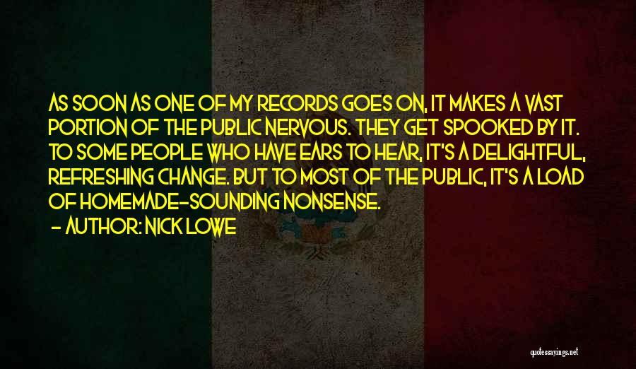 Homemade Quotes By Nick Lowe