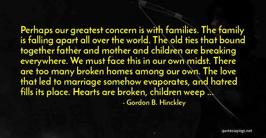 Homes And Family Quotes By Gordon B. Hinckley