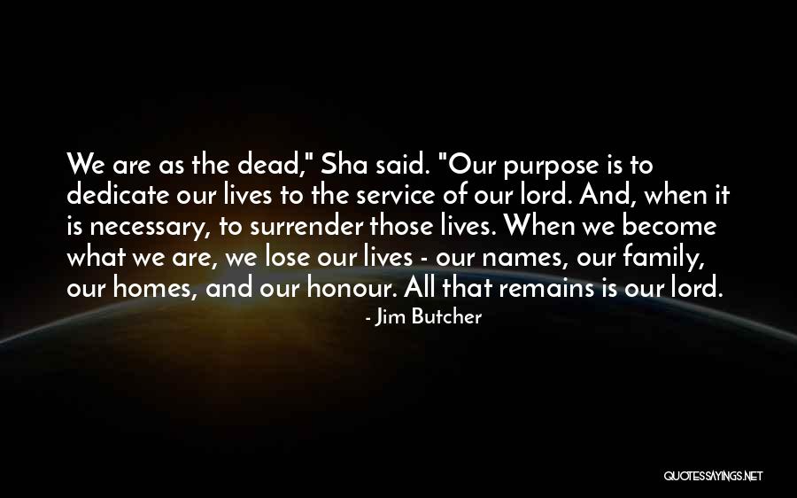 Homes And Family Quotes By Jim Butcher