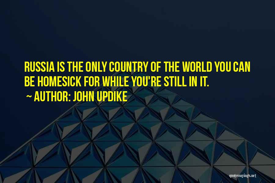 Homesick Quotes By John Updike