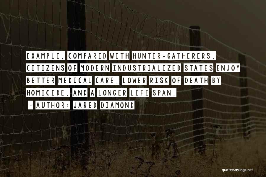 Homicide Hunter Quotes By Jared Diamond