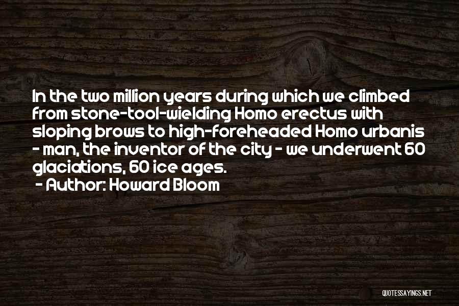 Homo Erectus Quotes By Howard Bloom