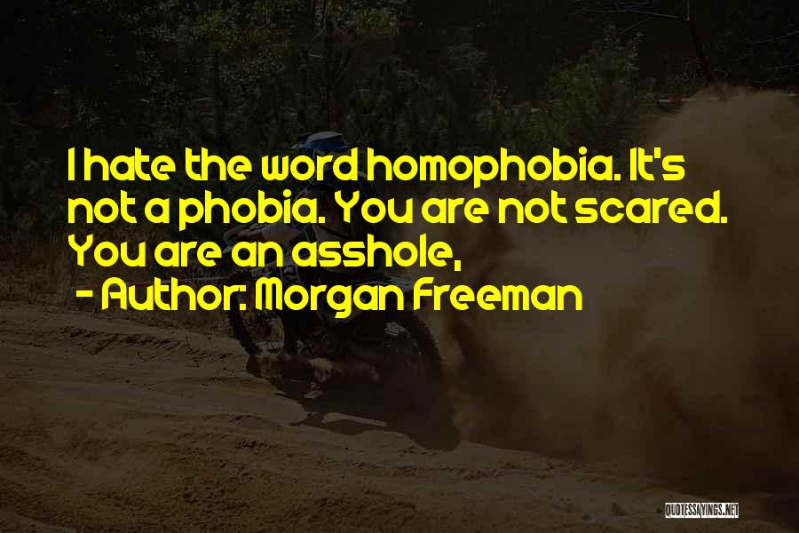 Homophobia Quotes By Morgan Freeman