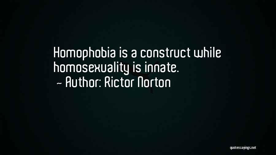 Homophobia Quotes By Rictor Norton