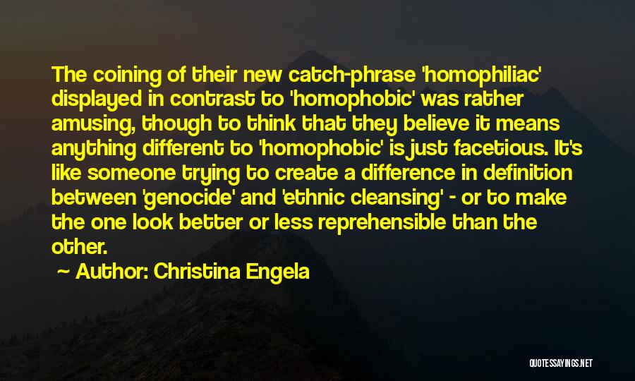 Homophobic Quotes By Christina Engela