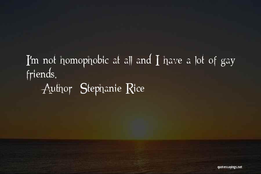 Homophobic Quotes By Stephanie Rice