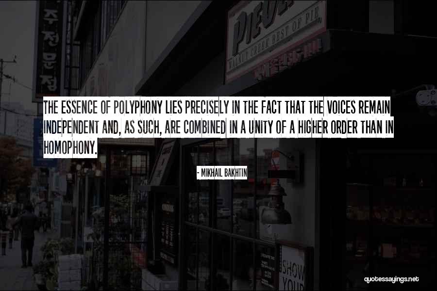 Homophony Quotes By Mikhail Bakhtin Homophony Quotes By Mikhail Bakhtin